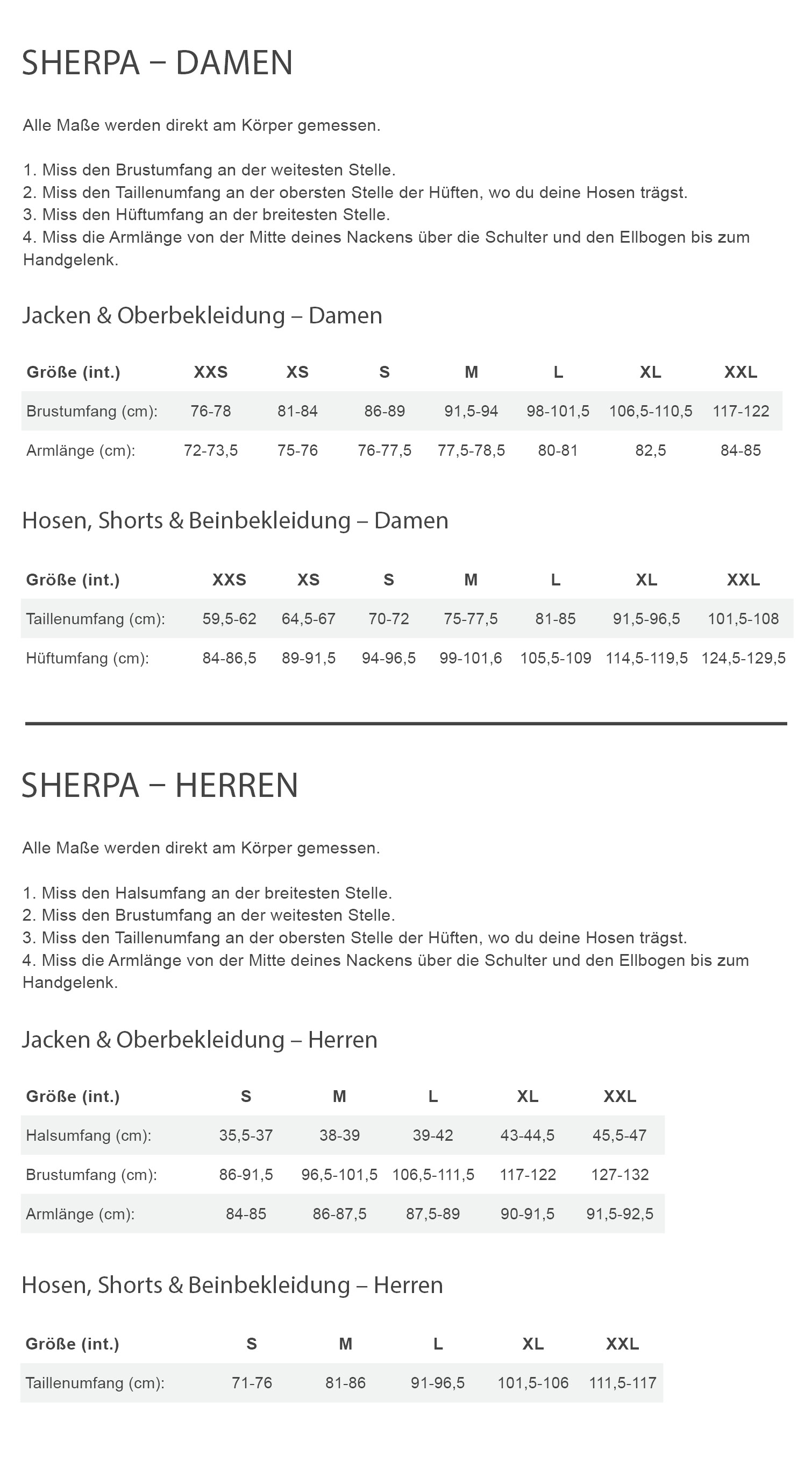 Sherpa NEHA RUFFLE DRESS Damen - Kleid Größentabelle