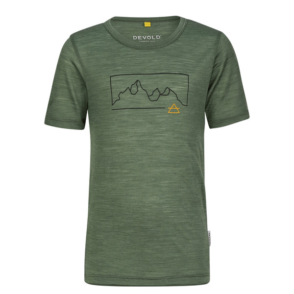 ACTIVE OUTLINE TEE KID Kinder - T-Shirt-FOREST