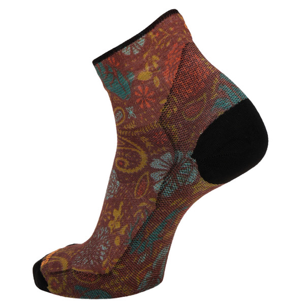 Smartwool WOMEN'S BIKE ZERO CUSHION PAISLEY PRINT ANKLE SOCKS Damen - Fahrradsocken Ansicht 2