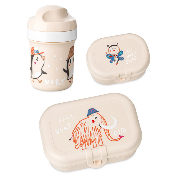 Koziol LUNCH BOX SET + WATER BOTTLE 200ML VERY VERY TO GO SET OF 3 - Essensbox Ansicht 1