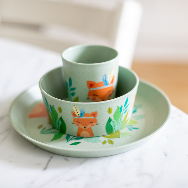 Koziol SMALL PLATE + BOWL + CUP CONNECT HARRY SET OF 3 - Geschirrset Ansicht 4