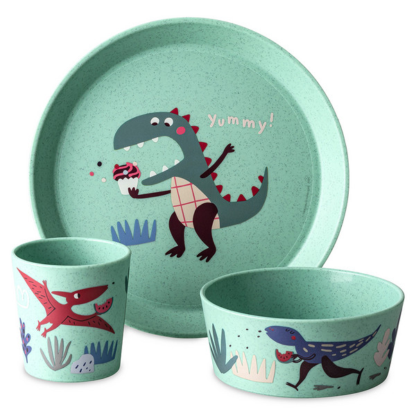 Koziol SMALL PLATE + BOWL + CUP CONNECT REX SET OF 3 - Geschirrset Ansicht 1