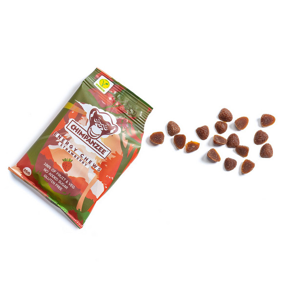 Chimpanzee ENERGY CHEWS STRAWBERRY - Energieriegel Ansicht 2
