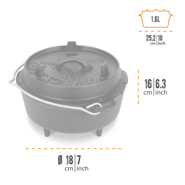 Petromax FEUERTOPF FT3 - Kochtopf Ansicht 3