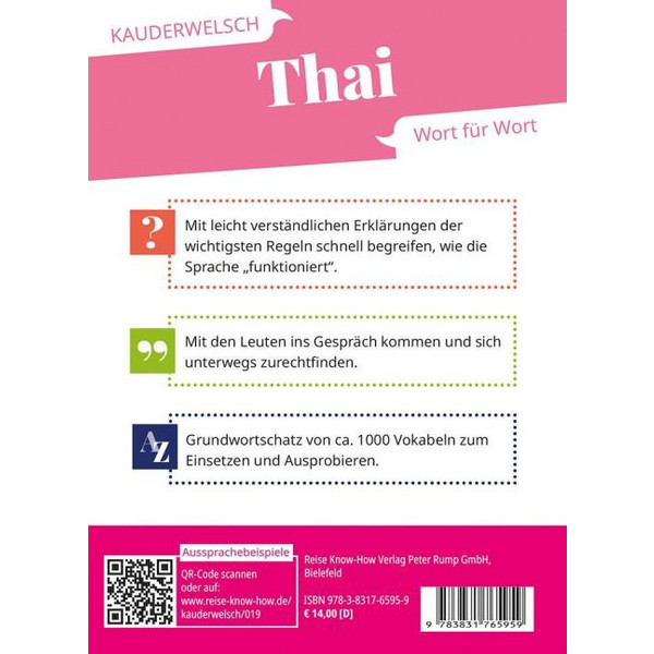 REISE KNOW-HOW THAI - WORT FÜR WORT - Sprachführer Ansicht 2