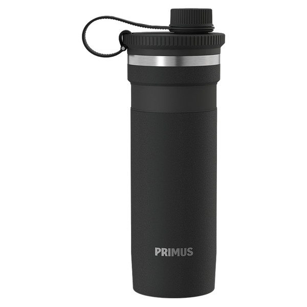 Primus MIKA WIDE INSULATED BOTTLE 0.5 L DRINK CAP CLIFFSIDE ASH - Trinkflasche