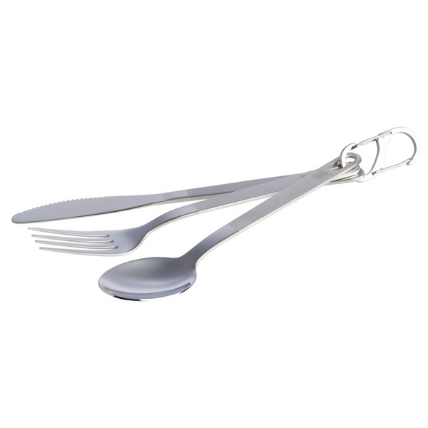 THE WILDFARE PRO STAINLESS STEEL CUTLERY SET - Campingbesteck