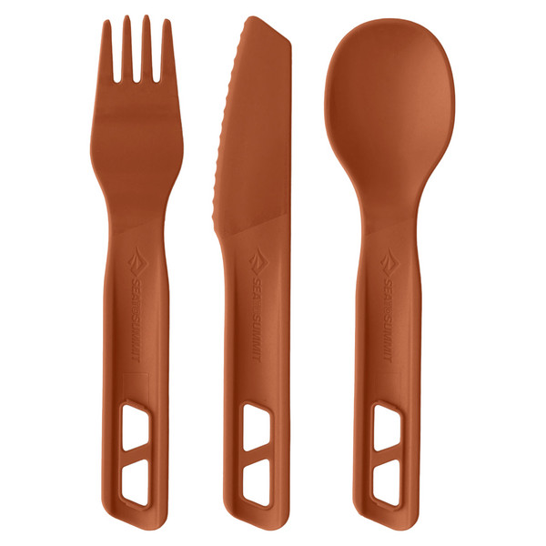 HORIZON CUTLERY SET - 3PCS - Campingbesteck-BOMBAY BROWN