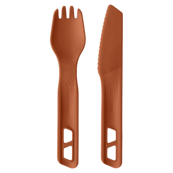 HORIZON CUTLERY SET - 2PCS - Campingbesteck-BOMBAY BROWN