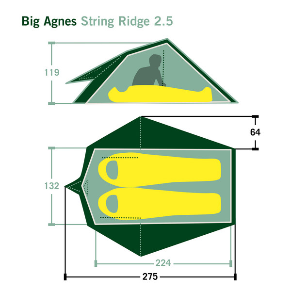 Big Agnes STRING RIDGE VST 2.5 Ansicht 2