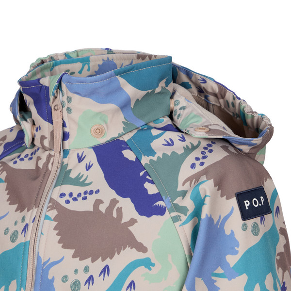 Polarn O. Pyret FOGGY JACKET SOFTSHELL AOP Kinder - Softshelljacke Ansicht 4