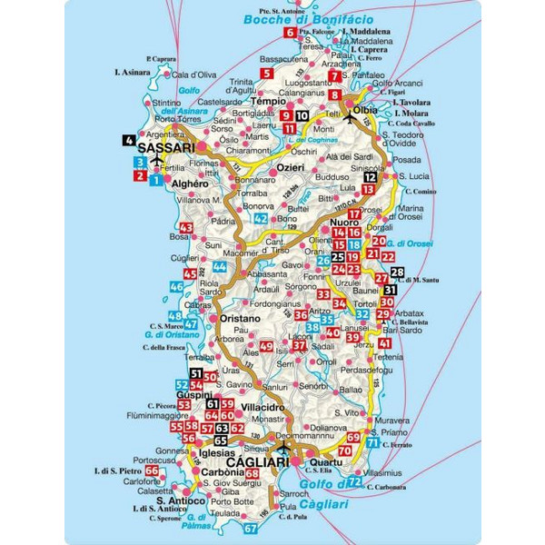SARDINIEN, ROTHER WANDERFÜHRER Ansicht 2