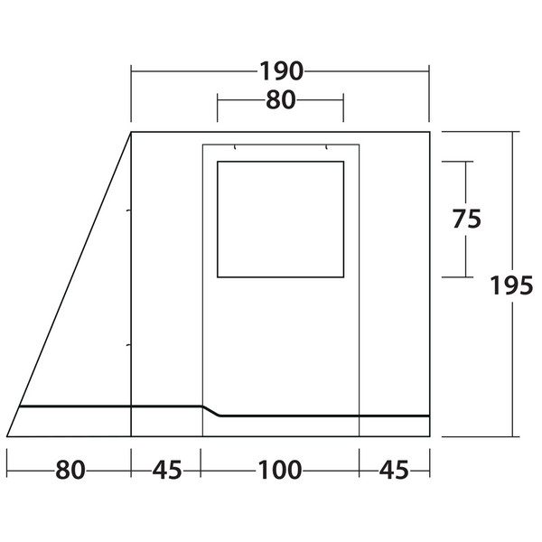 Outwell BACKROADS AWNING ROOM - Busvorzelt Ansicht 5
