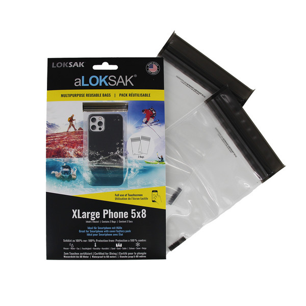Loksak ALOKSAK LARGE PHONE 5X8, (12.1X20.3 CM) 2 STÜCK - Handytasche Ansicht 2