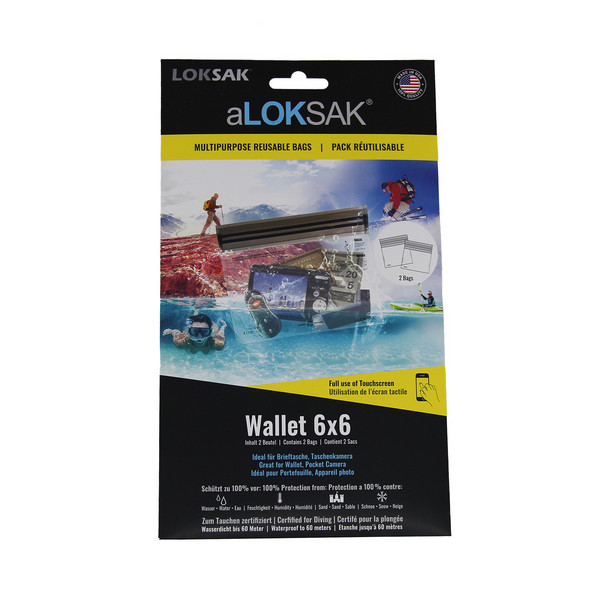 ALOKSAK 6X6 WALLET (15.9X13.3 CM) 2 STÜCK - Wertsachenaufbewahrung