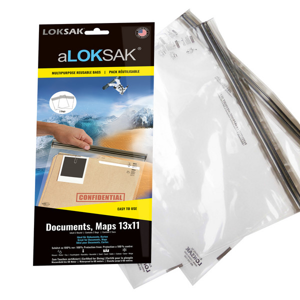 Loksak ALOKSAK DOCUMENTS 13X11, (33.7X26.7CM) 2 STÜCK - Wertsachenaufbewahrung Ansicht 2
