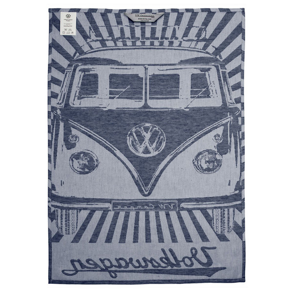 Brisa VW T1 BUS GESCHIRRTUCH 2ER SET – STRAHLEN/VINTAGE ROT & BLAU Ansicht 4