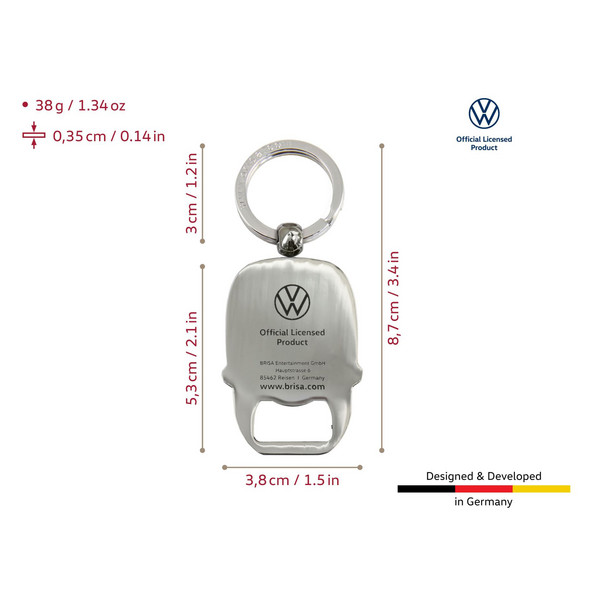 Brisa VW T1 BUS SCHLÜSSELANHÄNGER MIT FLASCHENÖFFNER IN SICHTVERPA - Schlüsselanhänger Ansicht 4