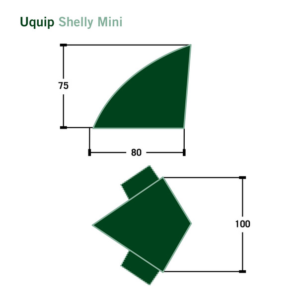 Uquip SHELLY MINI - Strandmuschel Ansicht 2