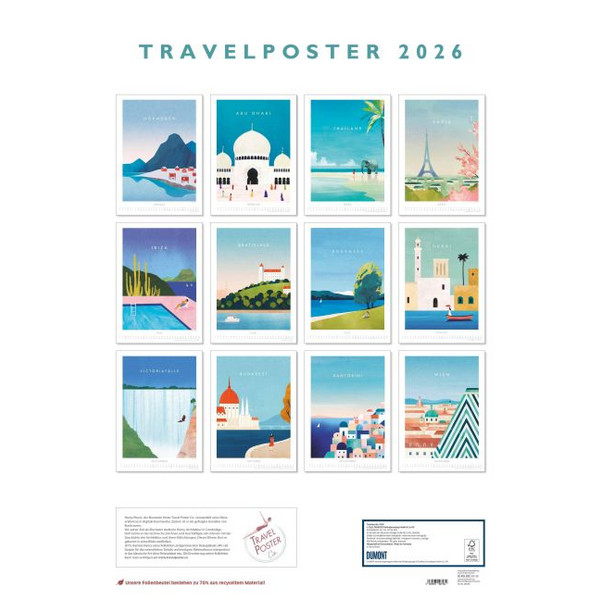 TRAVELPOSTER 2026 - Kalender Ansicht 2