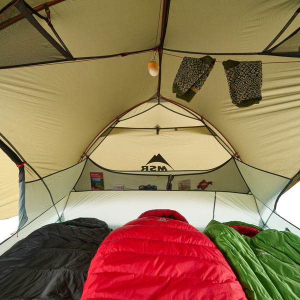 MSR HUBBA HUBBA LT 3P TENT - GREEN - Kuppelzelt Ansicht 7