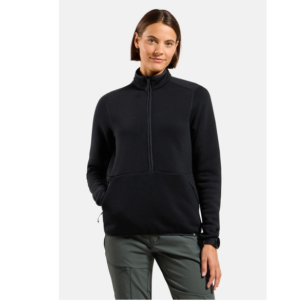 Odlo WOOL MID LAYER 1/2 ZIP Unisex - Wollpullover Ansicht 3
