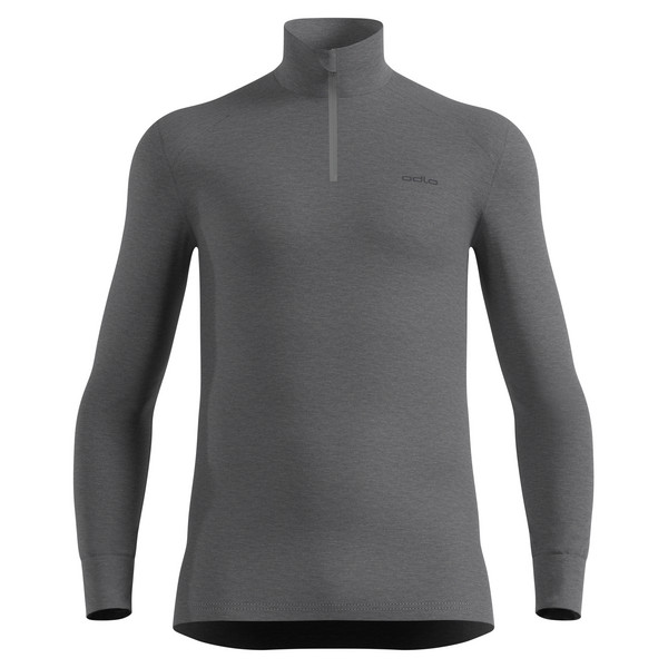 ACTIVE WARM BL TOP TURTLE NECK L/S HALF ZIP Herren - Funktionsshirt-ODLO STEEL GREY MELANGE