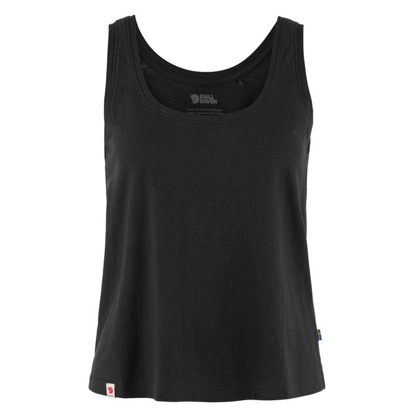 HEMP BLEND TANK TOP W Damen - Trägershirt-BLACK