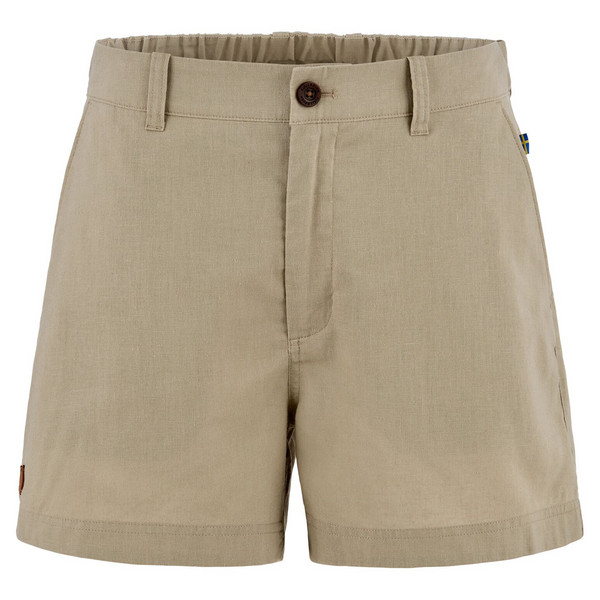 HEMP BLEND SHORTS W Damen-SAND STONE