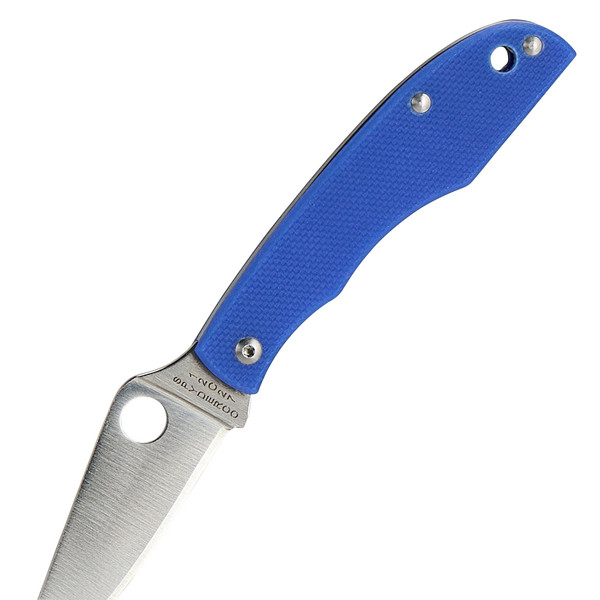 Spyderco GRASSHOPPER G10 BLUE PLAINEDGE - Klappmesser Ansicht 3