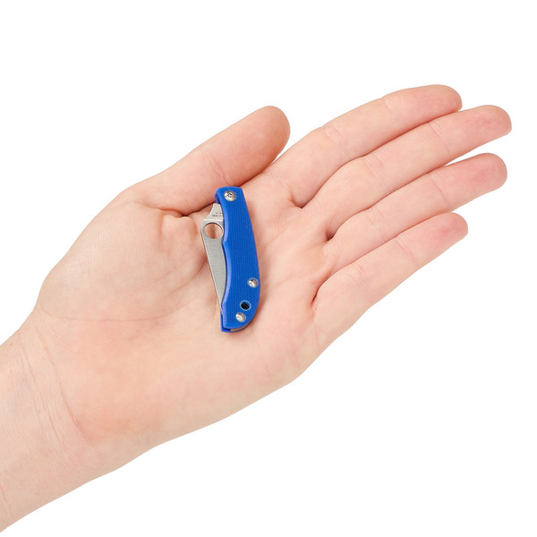 Spyderco HONEYBEE G10 BLUE PLAINEDGE - Klappmesser Ansicht 4