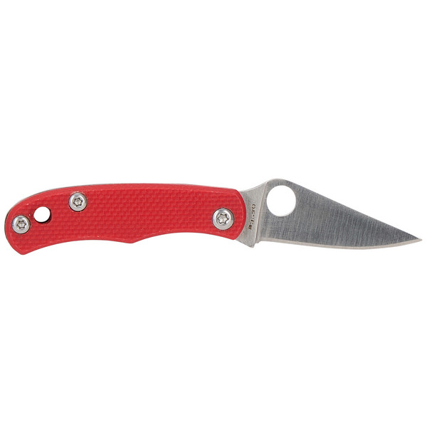 Spyderco BUG G10 RED PLAINEDGE - Klappmesser Ansicht 2