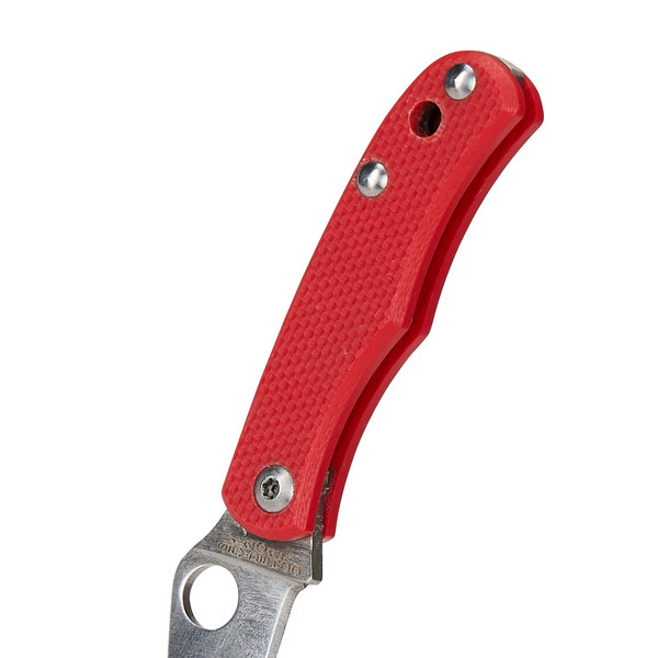 Spyderco BUG G10 RED PLAINEDGE - Klappmesser Ansicht 3