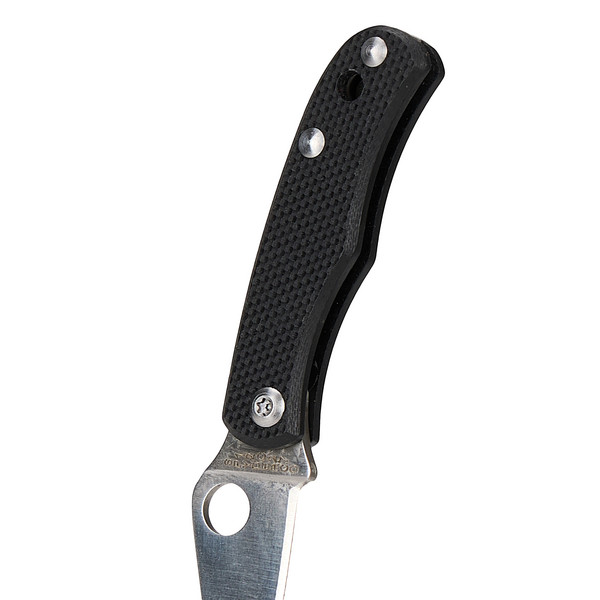 Spyderco BUG G10 BLACK PLAINEDGE - Klappmesser Ansicht 3