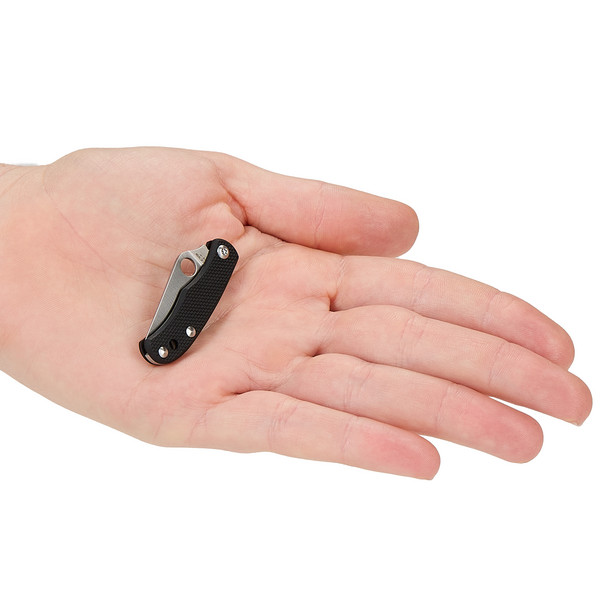Spyderco BUG G10 BLACK PLAINEDGE - Klappmesser Ansicht 4