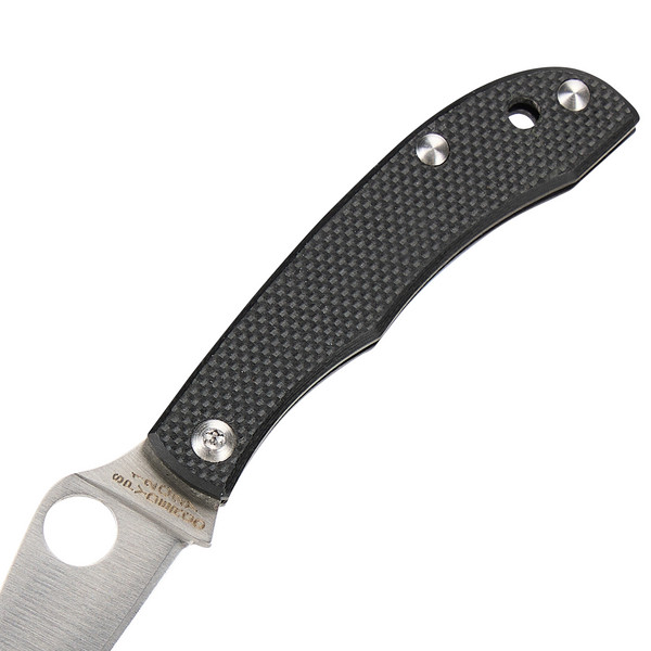 Spyderco HONEYBEE G10 BLACK PLAINEDGE - Klappmesser Ansicht 3
