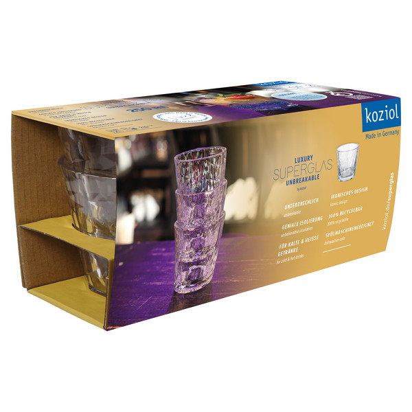 Koziol SUPERGLAS TRINKGLAS 250ML CLUB NO. 22 SET OF 2 - Campinggeschirr Ansicht 3