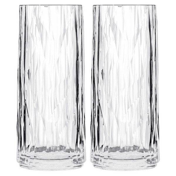 Koziol SUPERGLAS LONGDRINK GLAS 250ML CLUB NO. 3 SET OF 2 - Campinggeschirr Ansicht 1