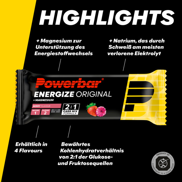 PowerBar PB ENERGIZE ORIG. BERRY (55GX15) PACKAGE - Energieriegel Ansicht 3
