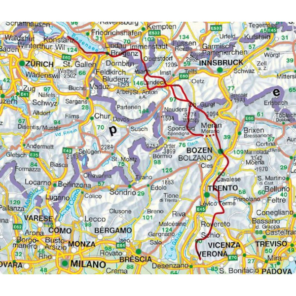 ALPENÜBERQUERUNG FERNWANDERWEG E5, ROTHER WANDERFÜHRER Ansicht 2