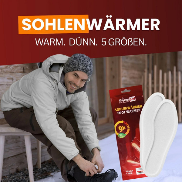 Thermopad SOHLENWÄRMER 1 PAAR - Beheizbare Einlegesohlen Ansicht 2
