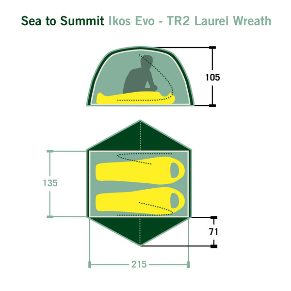 Sea to Summit IKOS EVO TENT - TR2 - Kuppelzelt Ansicht 2