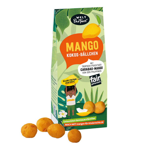 WeltPartner MANGO-KOKOS-BÄLLCHEN - Süßigkeiten Ansicht 1