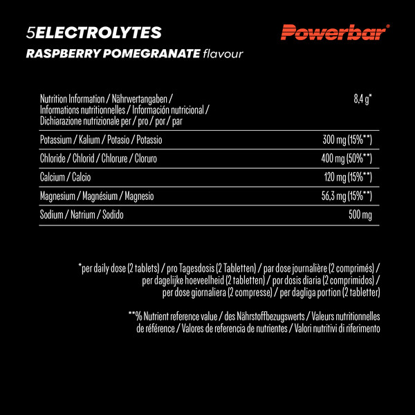 PowerBar 5 Electrolytes Tabletten Raspberry Pomegranate Box - Energiedrink Ansicht 4