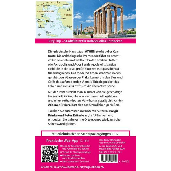 REISE KNOW-HOW CITYTRIP ATHEN - Reiseführer Ansicht 2
