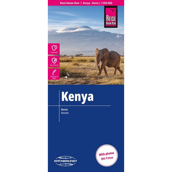 REISE KNOW-HOW LANDKARTE KENIA / KENYA (1:950.000) - Straßenkarte Ansicht 1