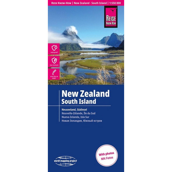 KNOW-HOW LANDKARTE NEUSEELAND, SÜDINSEL - Karte