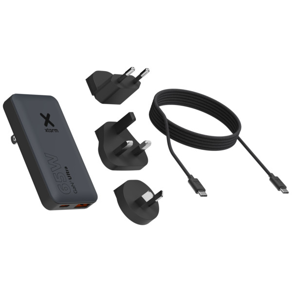 XTORM 65W FAST TRAVEL CHARGER + CABLE + ESSENTIALS BAG - Reisestecker
