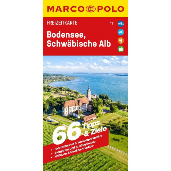 POLO FREIZEITKARTE 41 BODENSEE, SCHWÄBISCHE ALB - Karte