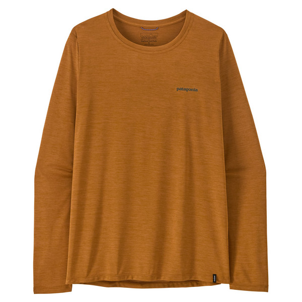 W'S L/S CAP COOL DAILY SHIRT - BOARDSHORT LOGO Damen - Langarmshirt-CINNAMON BROWN - DARK CINNAMON BROWN X-DYE
